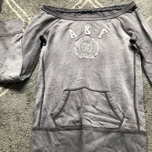 Off the shoulder sweatshirt